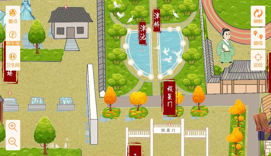 鸡冠手绘地图景区语音讲解导览系统：智慧景区建设的基石